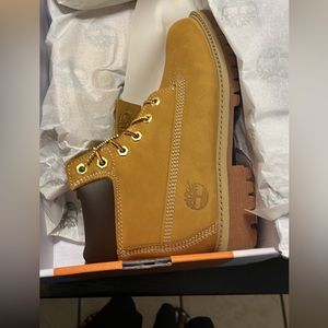 Kids size a timberland boots